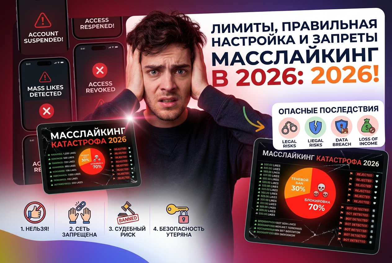 Масслайкинг в 2026 году: лимиты, риски и правильная настройка